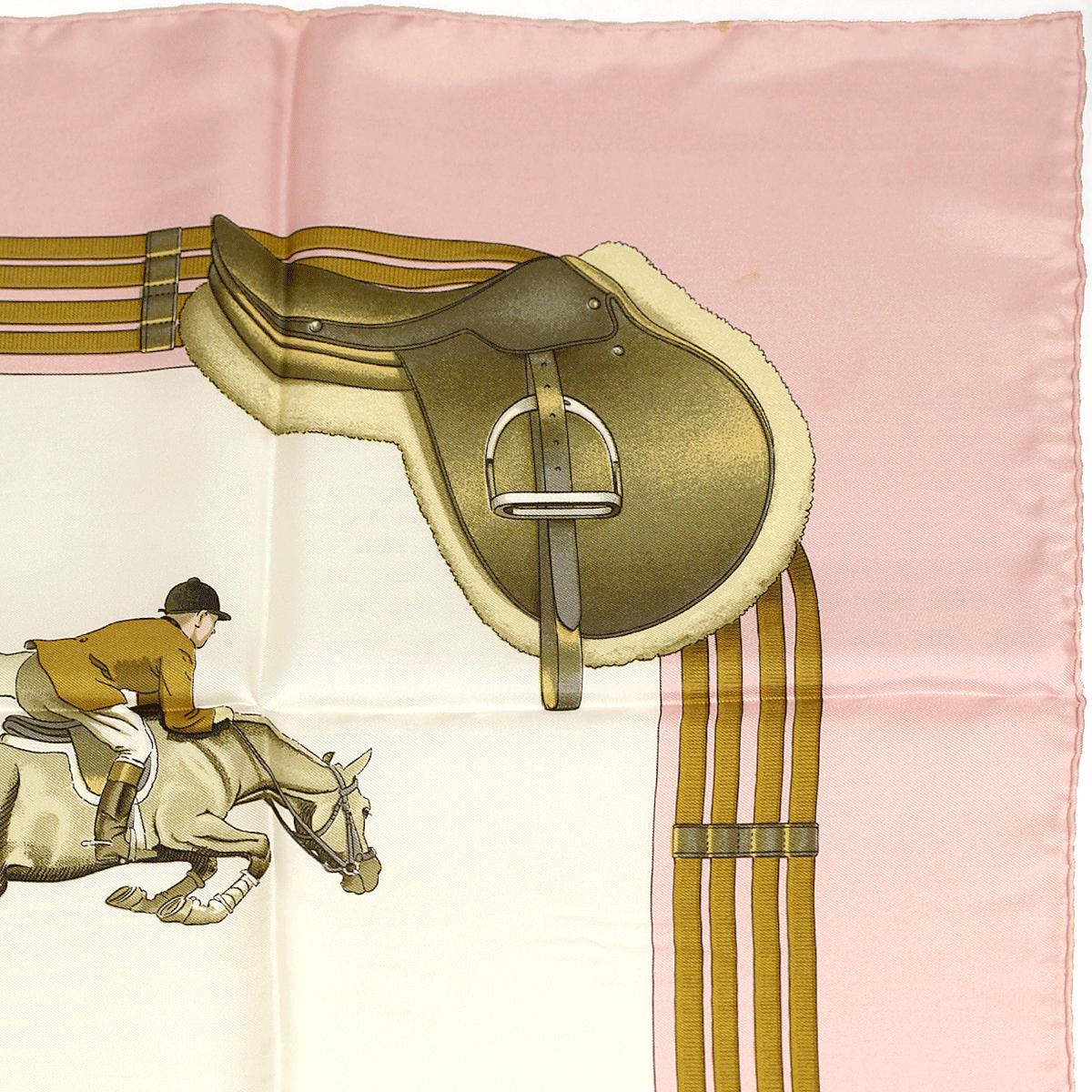 Hermes Scarf "Jumping" by Philippe Ledoux 90cm Silk | Carre Foulard