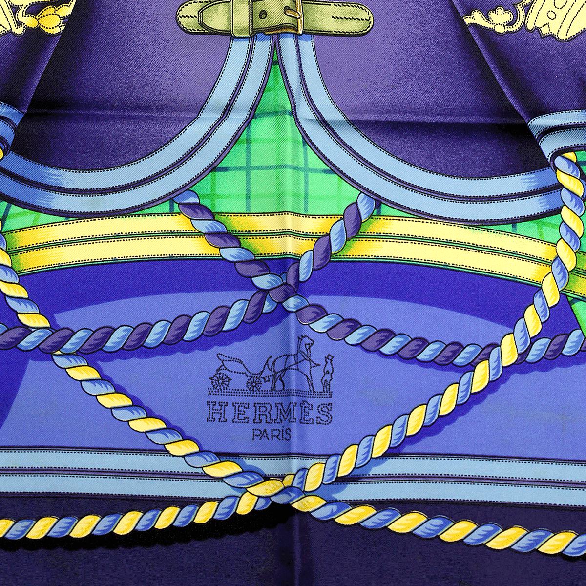 Hermes Scarf "Grande Tenue" by Henri d'Origny 90cm Silk | Carre Foulard
