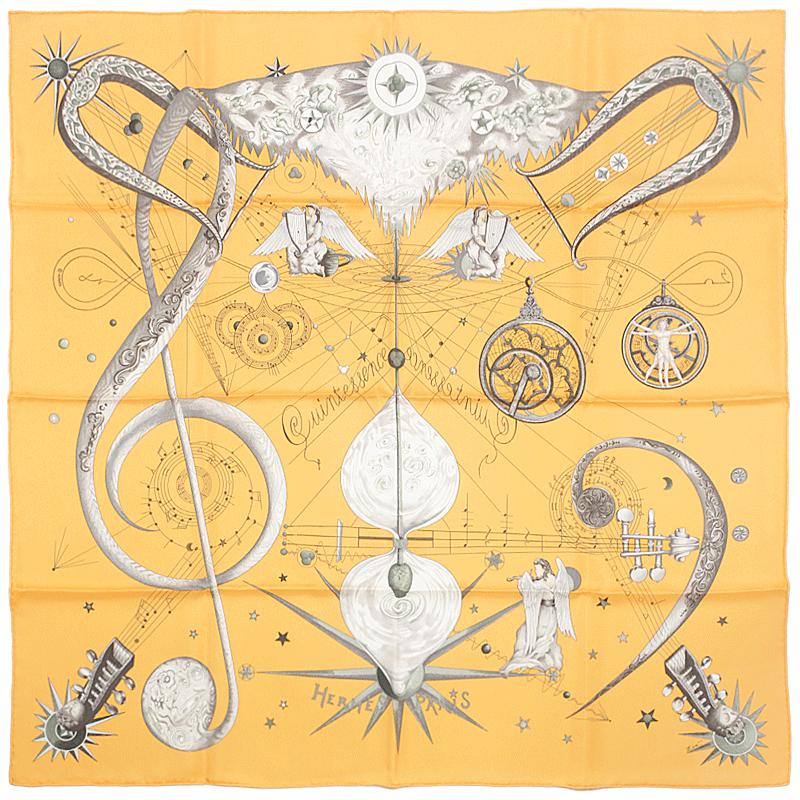 Hermes Scarf "Quintessence" by Zoe Pauwels 90cm Silk | Carre Foulard