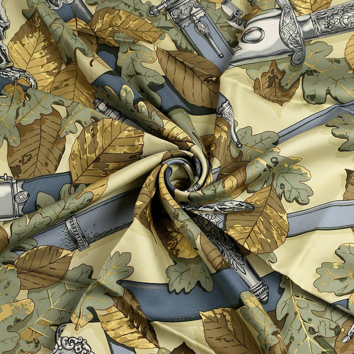 Hermes Scarf "Au Plus Dru" by Vladimir Rybaltchenko Vintage 90cm Silk | Carre Foulard Limited Edition