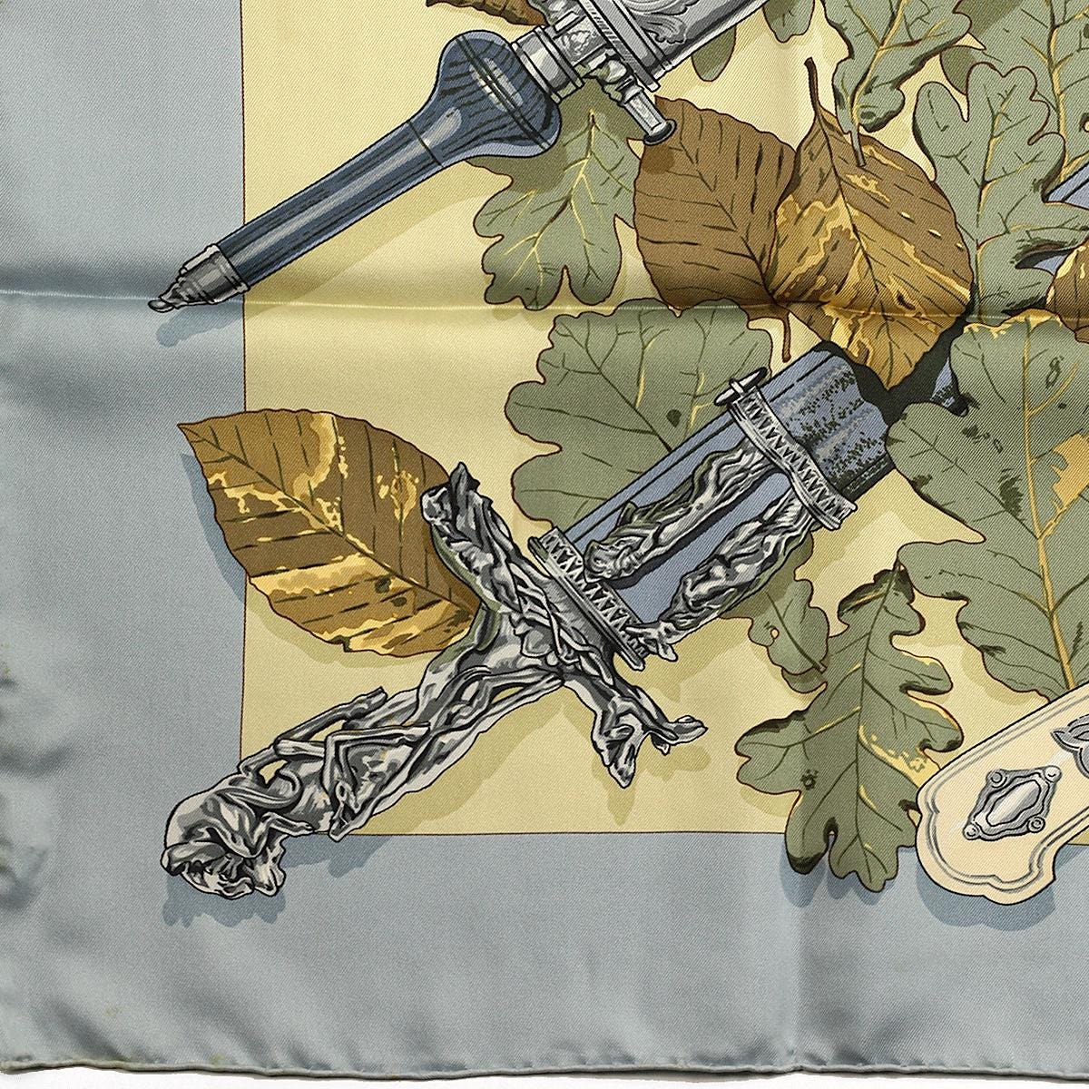 Hermes Scarf "Au Plus Dru" by Vladimir Rybaltchenko Vintage 90cm Silk | Carre Foulard Limited Edition