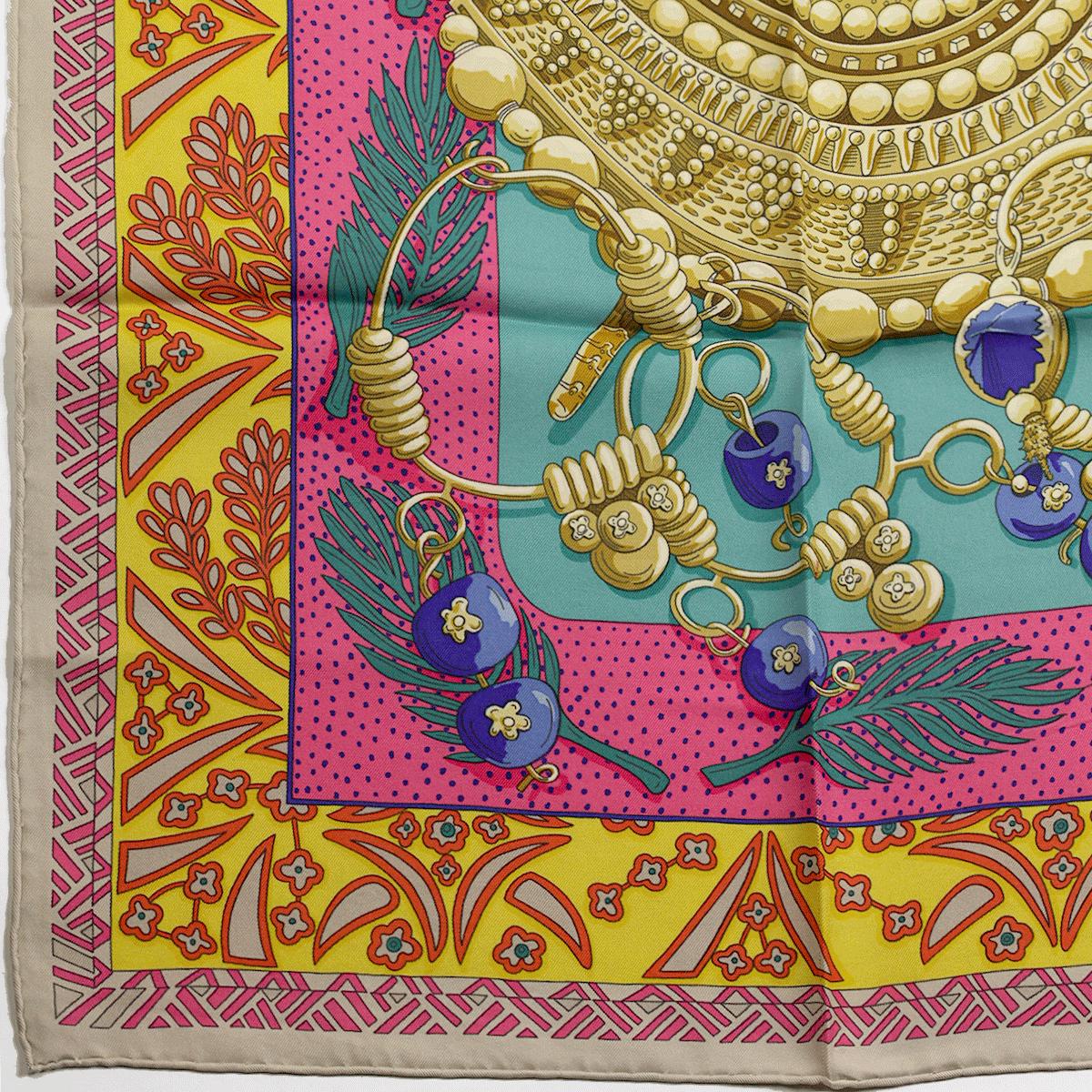 Hermes Scarf "Reine de Palmyre" by Annie Faivre 90cm Silk | Carre Foulard