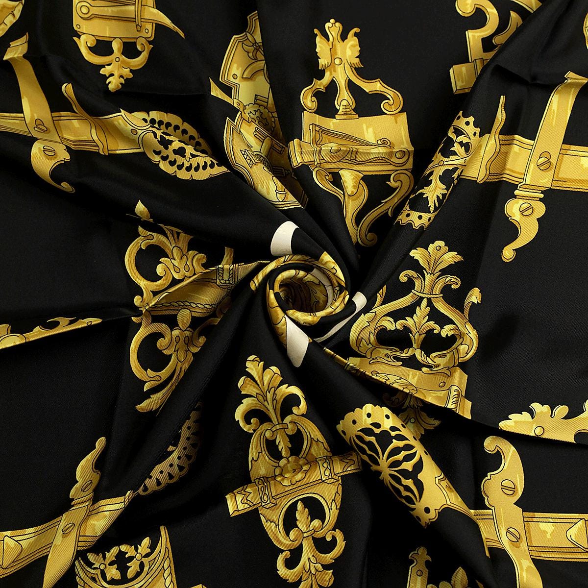 Hermes Scarf "Ferronnerie" by Caty Latham Vintage 90cm Silk | Foulard Carre