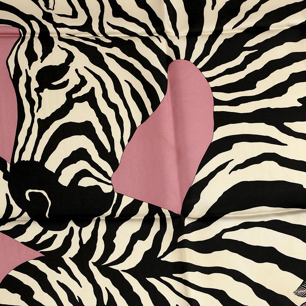 Hermes Scarf "Zebra Pegasus" by Alice Shirley 90cm Silk | Carre Foulard