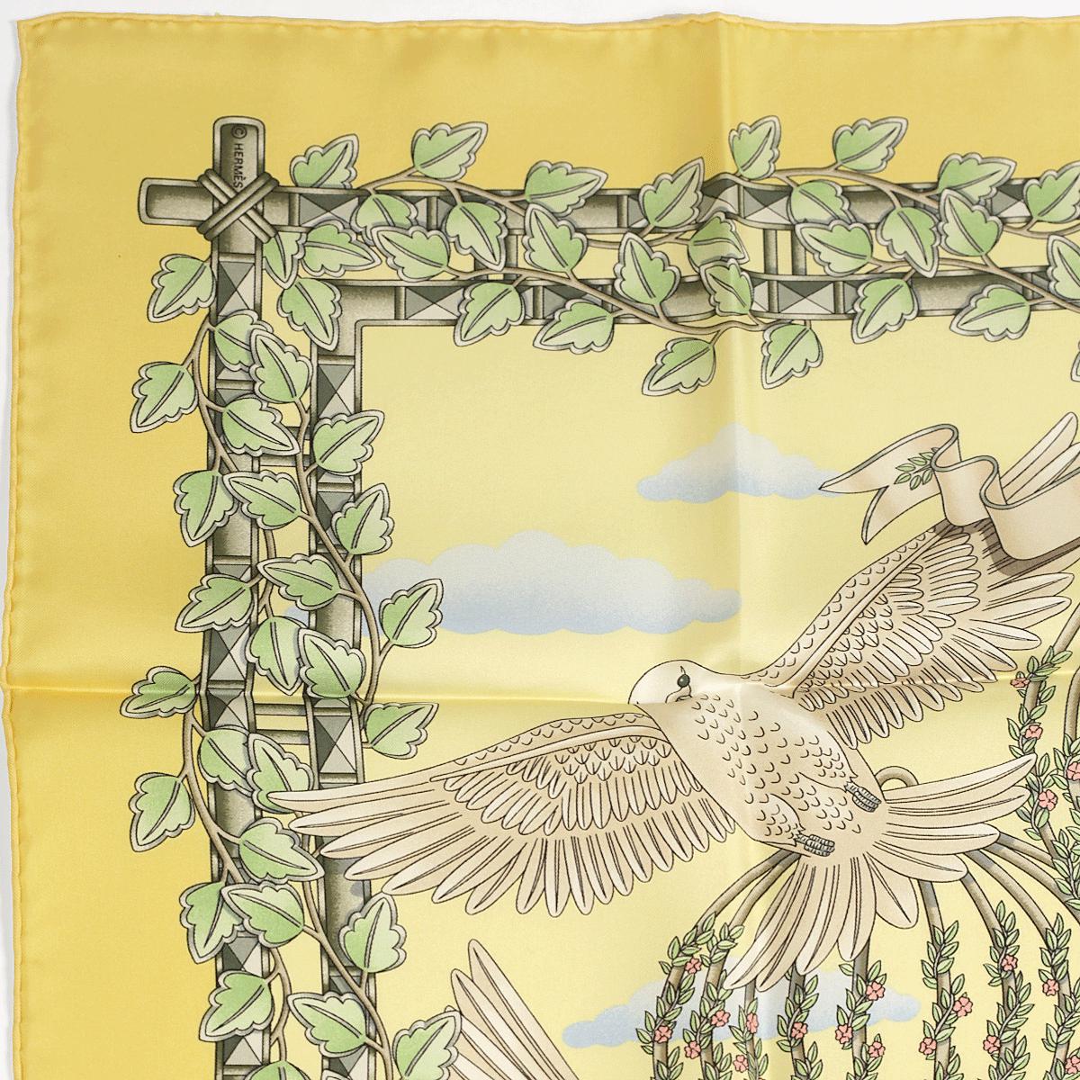 Hermes Scarf "Envol" by Joachim Metz 90cm Silk | Carre Foulard