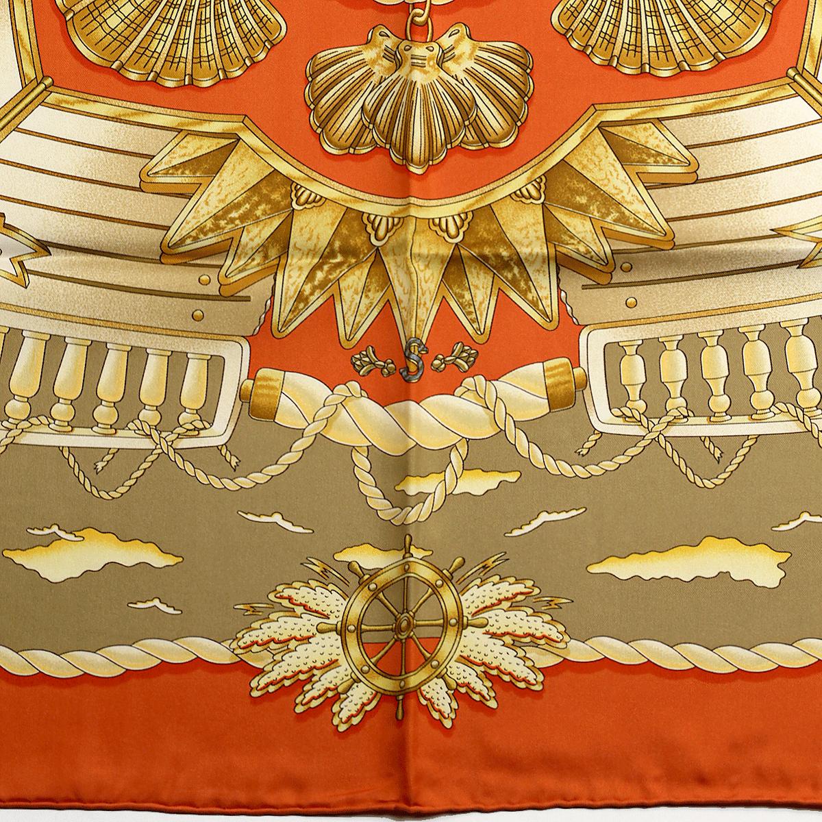 Hermes Scarf "Railing" by Joachim Metz 90cm Silk | Carre Foulard