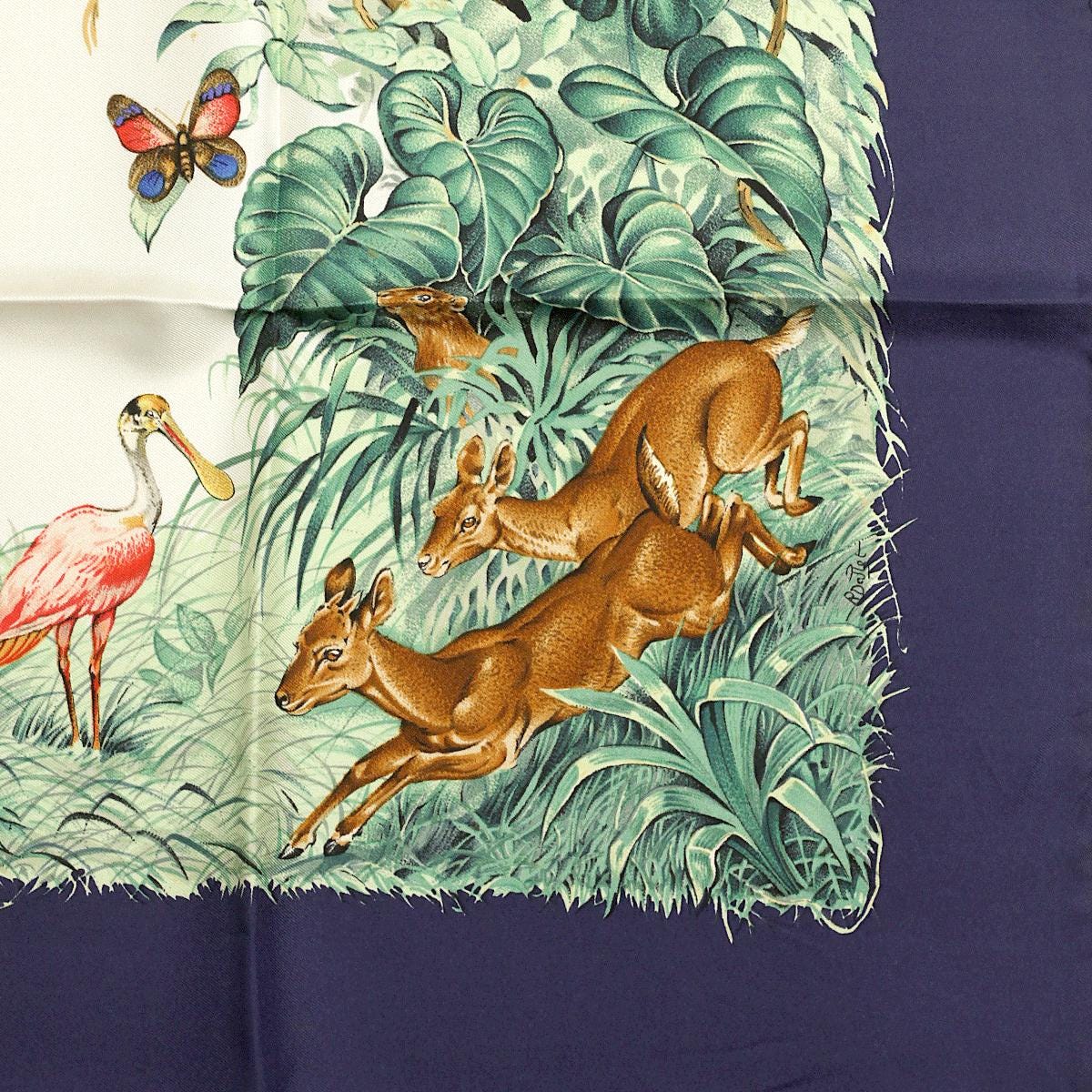 Hermes Scarf "Equateur" by Robert Dallet 90cm Silk