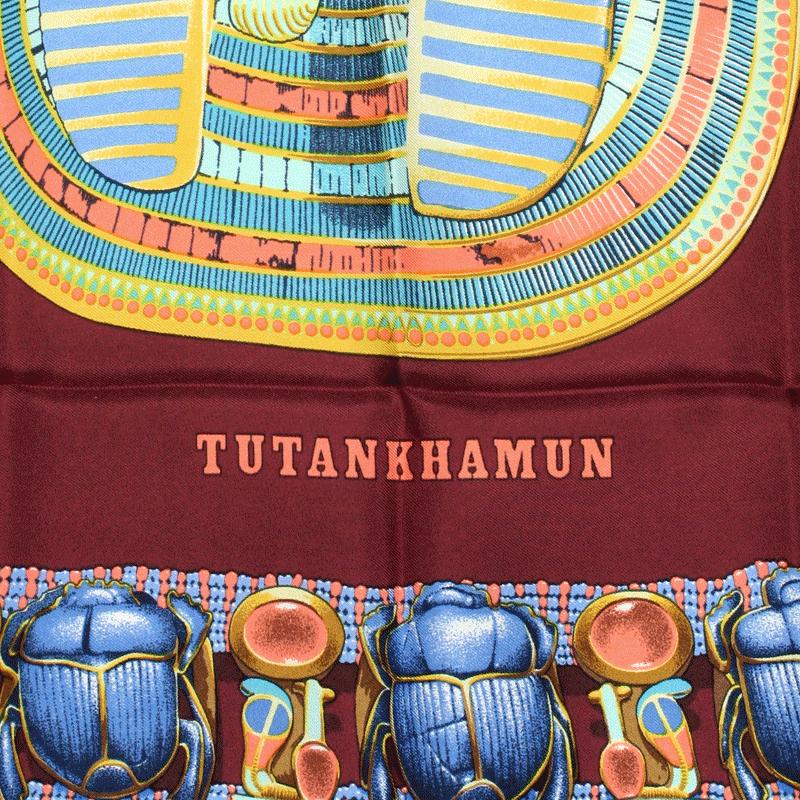 Hermes Scarf "Tutankhamun" by Vladimir Rybaltchenko 90cm Silk | Foulard Carre
