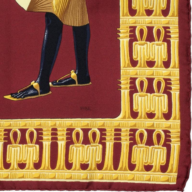 Hermes Scarf "Tutankhamun" by Vladimir Rybaltchenko 90cm Silk | Foulard Carre