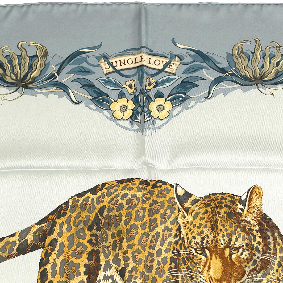 Hermes Scarf "Jungle Love" by Robert Dallet 90cm Silk | Carre Foulard