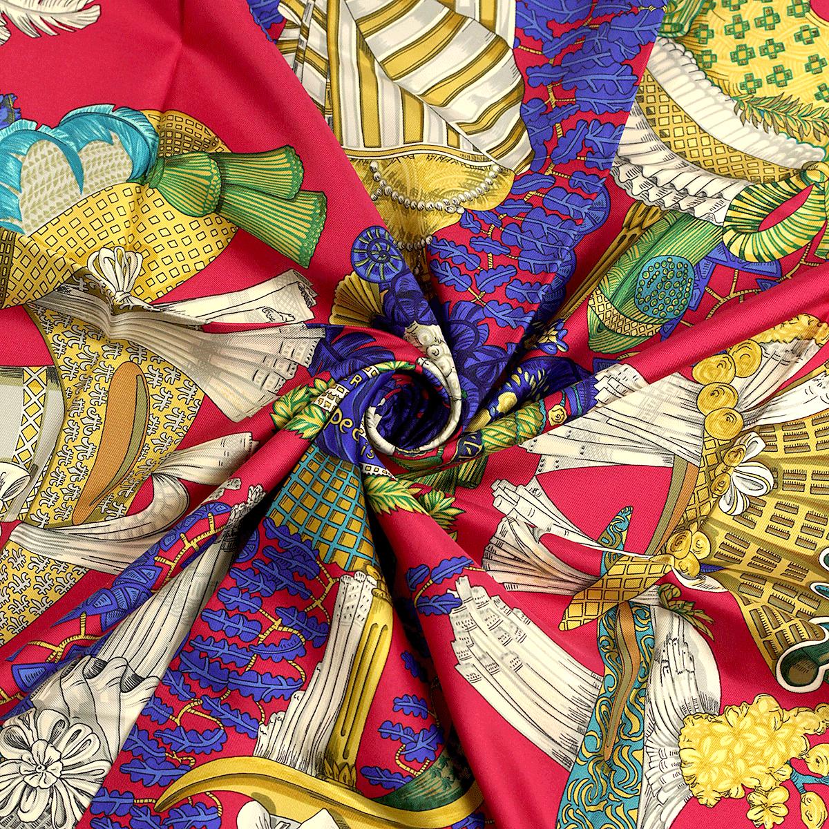 Hermes Scarf "Chapeau!" by Annie Faivre 90cm Silk | Carre Foulard