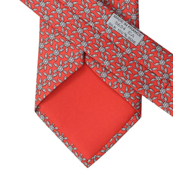 Hermes Men's Silk Tie Geometric Pattern 5654 | Necktie Cravate