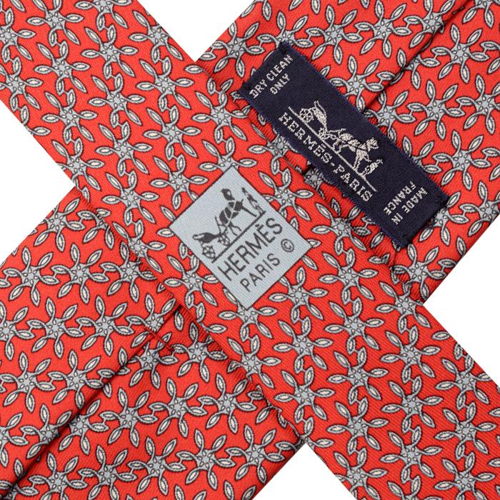 Hermes Men's Silk Tie Geometric Pattern 5654 | Necktie Cravate