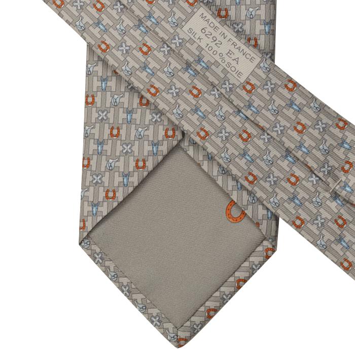 Hermes Men's Silk Tie Whimsical Lucky Charms Pattern 6292 | Necktie Cravate