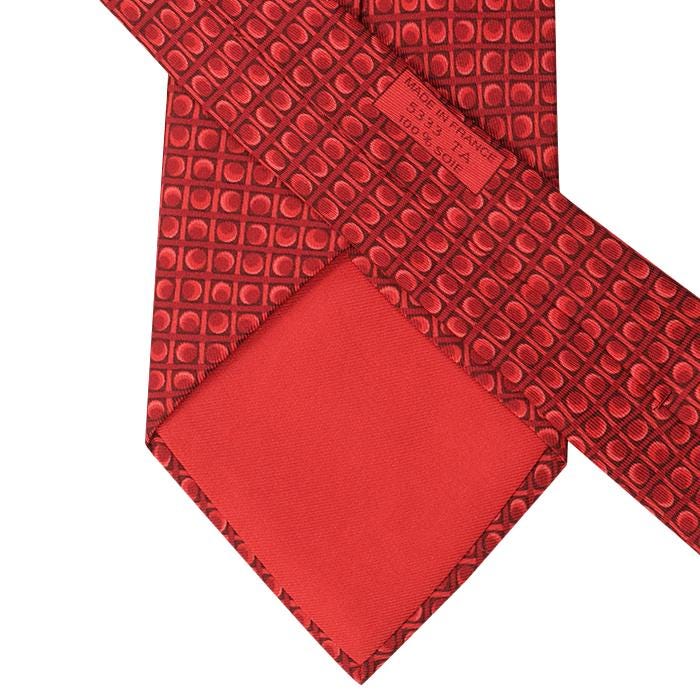Hermes Men's Silk Tie Geometric Pattern 5333 | Necktie Cravate