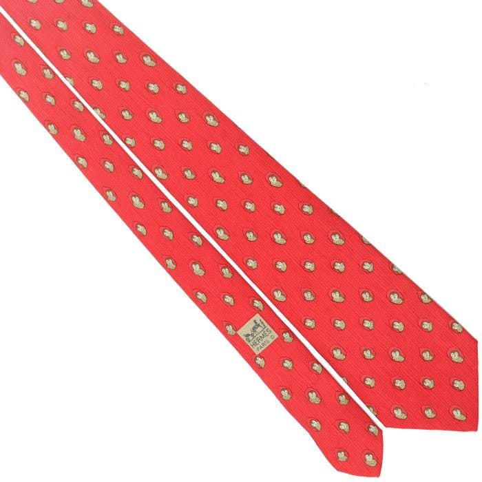 Hermes Men's Silk Tie Whimsical Owls Pattern 7738 | Necktie Cravate