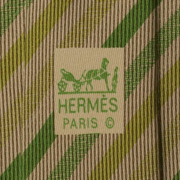 Hermes Men's Silk Tie Stripes Pattern 5144 | Necktie Cravate
