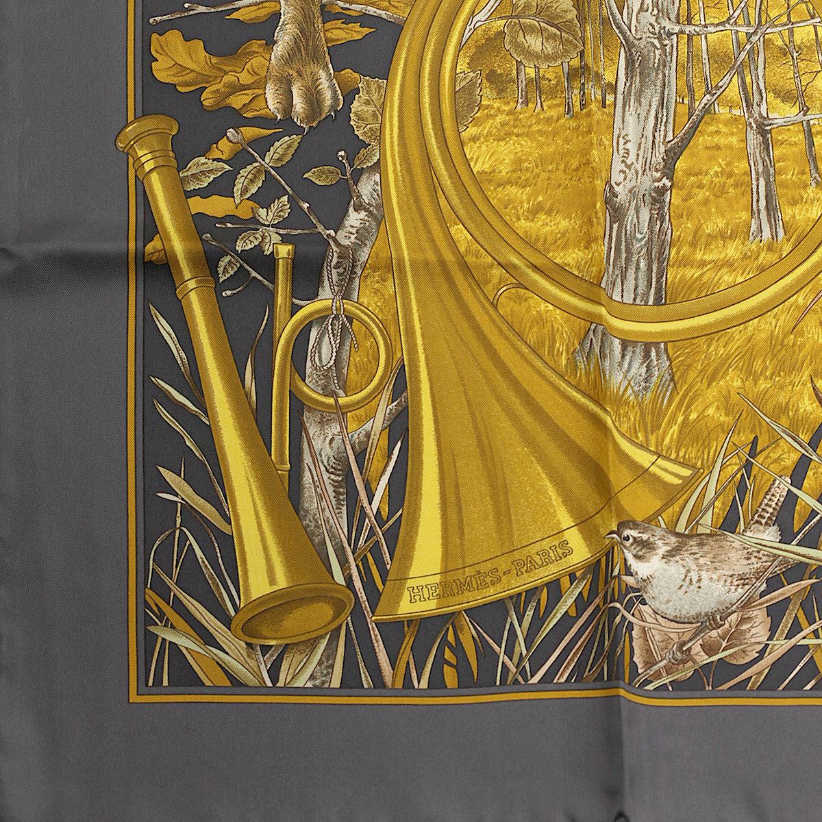 Hermes Scarf "Chasse au Bois" by Carl De Parcevaux 90cm Silk | Carre Foulard