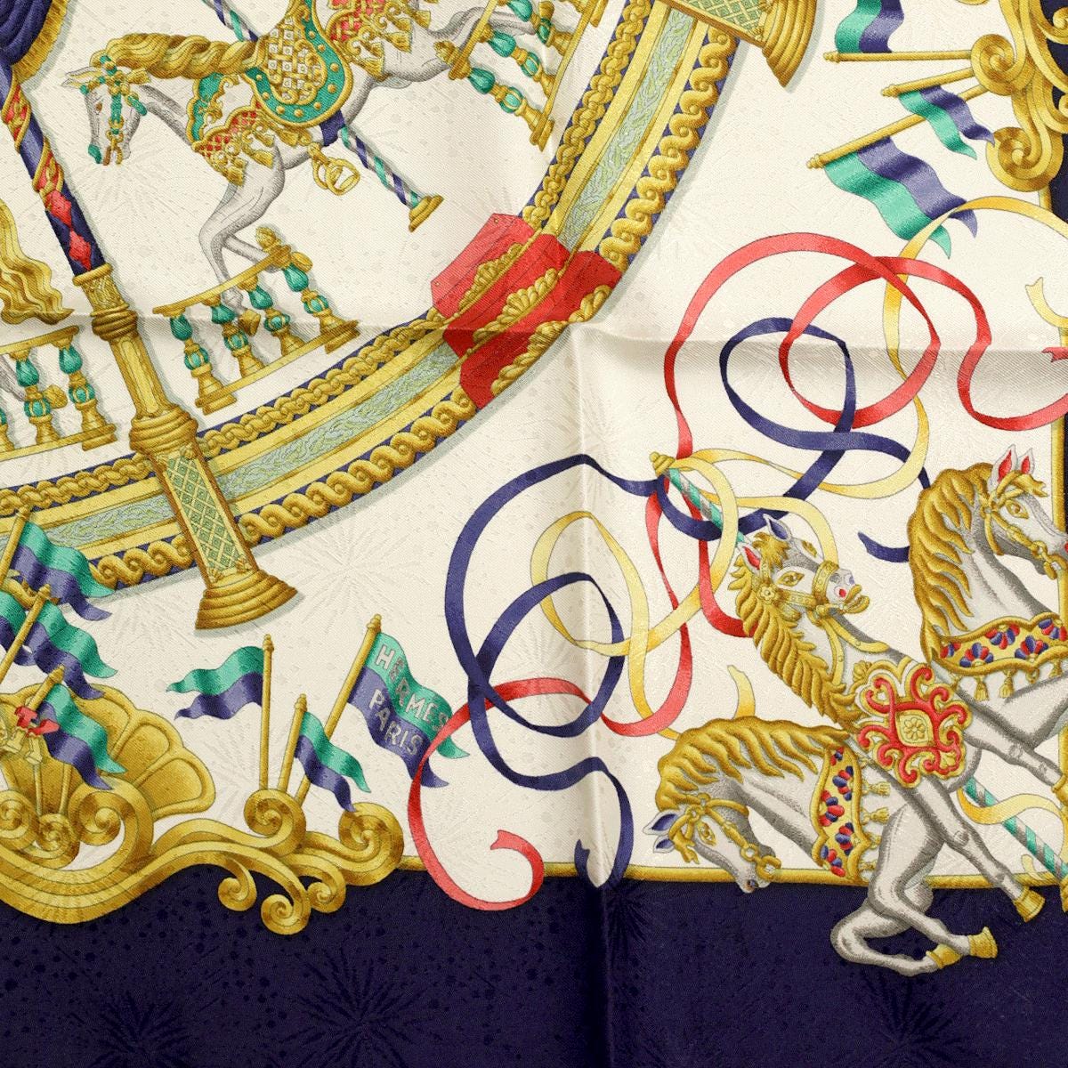 Hermes Scarf "Luna Park" by Joachim Metz 90cm Silk Jacquard | Carre Foulard