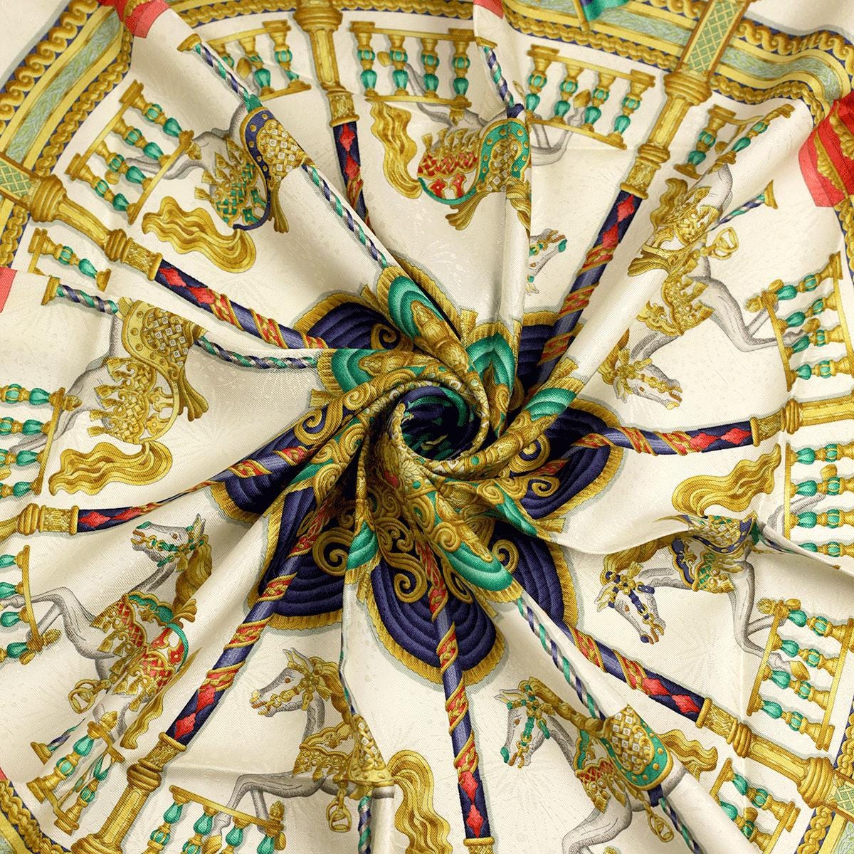 Hermes Scarf "Luna Park" by Joachim Metz 90cm Silk Jacquard | Carre Foulard