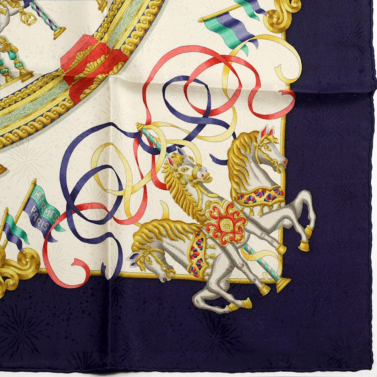 Hermes Scarf "Luna Park" by Joachim Metz 90cm Silk Jacquard | Carre Foulard