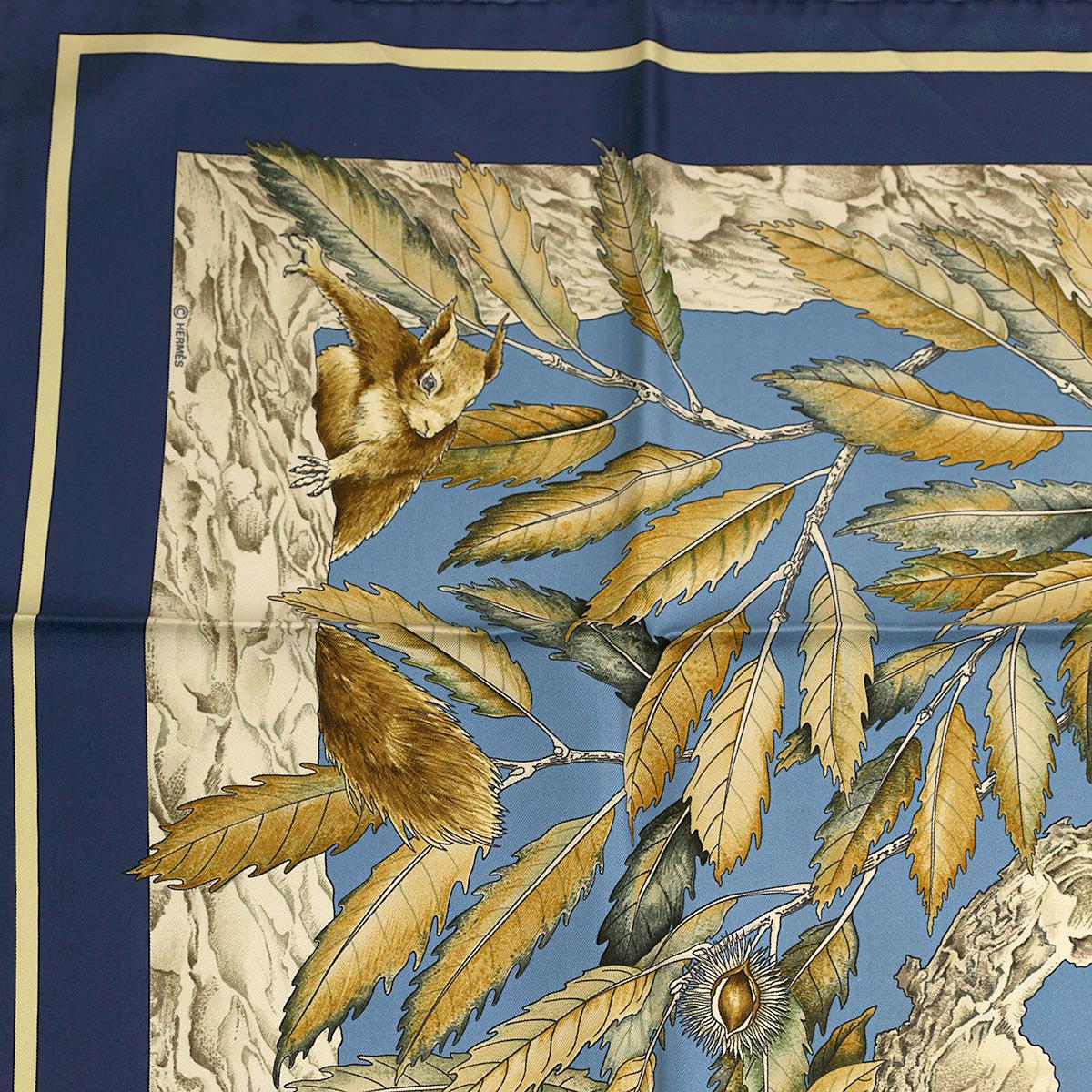 Hermes Scarf "Casse Noisette" by Antoine De Jacquelot 90cm Silk | Carre