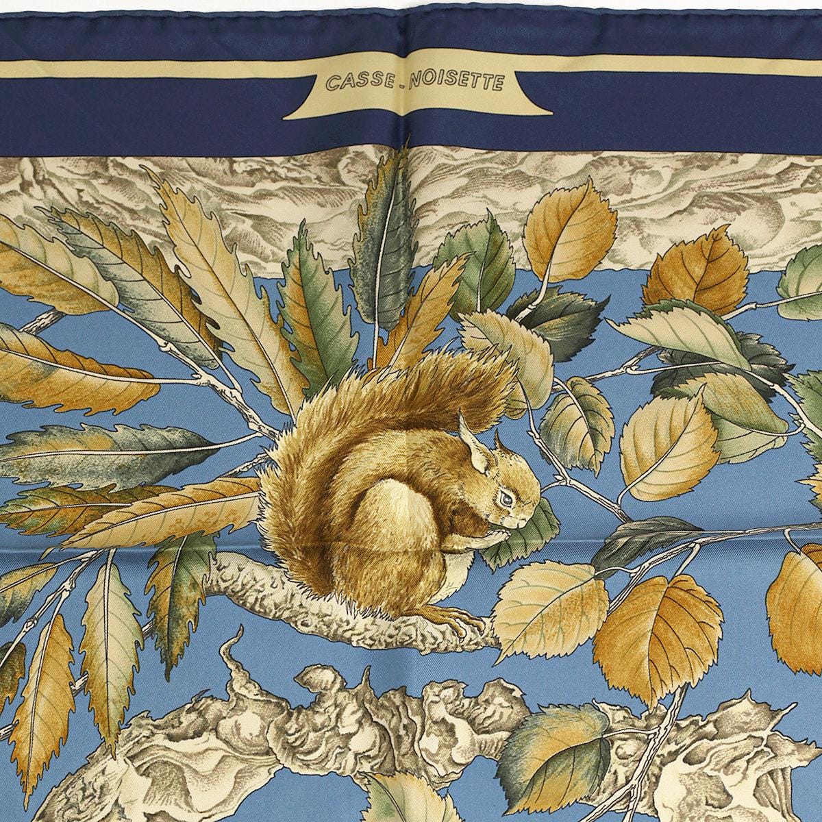 Hermes Scarf "Casse Noisette" by Antoine De Jacquelot 90cm Silk | Carre
