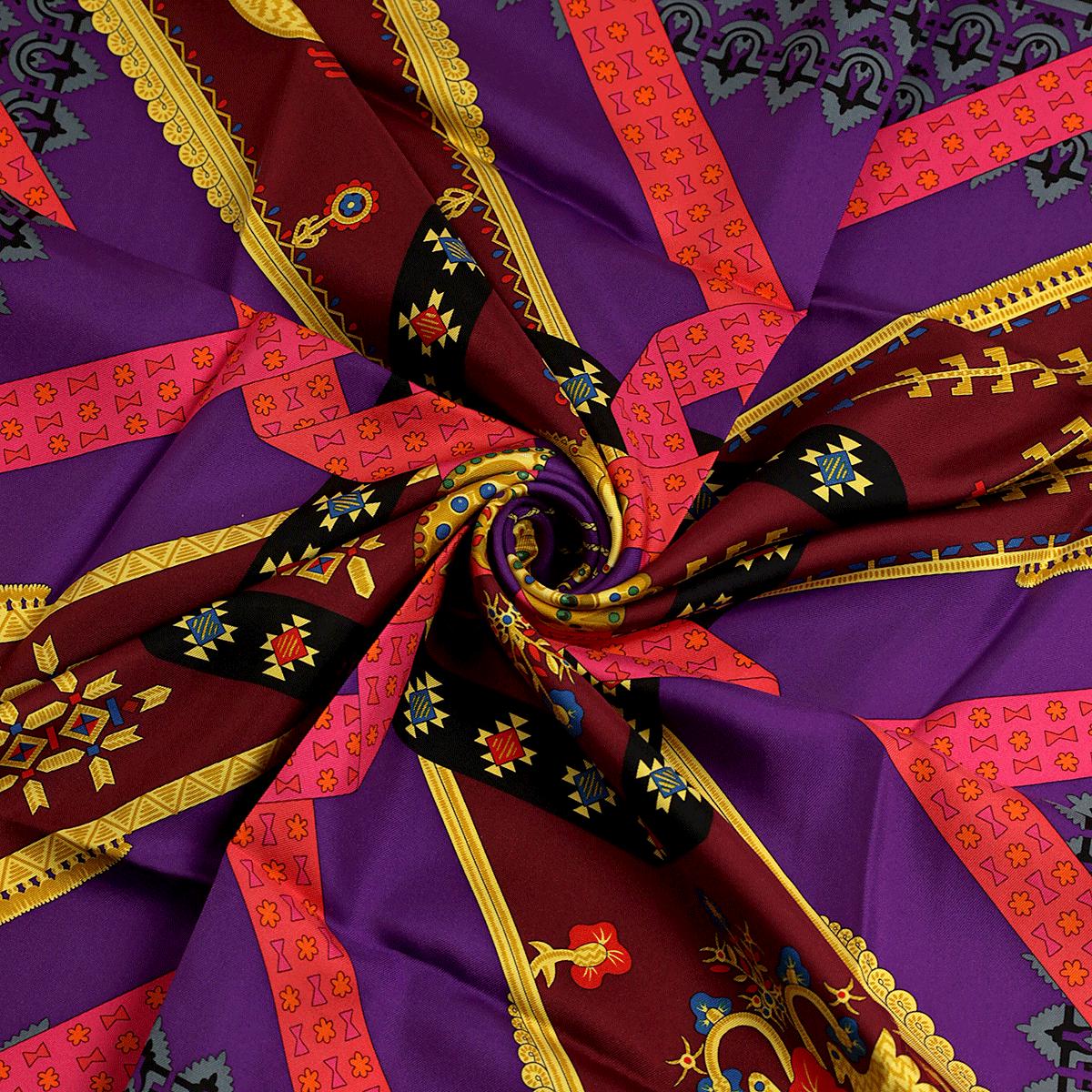 Hermes Scarf "Brins d'Or" by Julia Abadie Vintage 90cm Silk | Carre Foulard