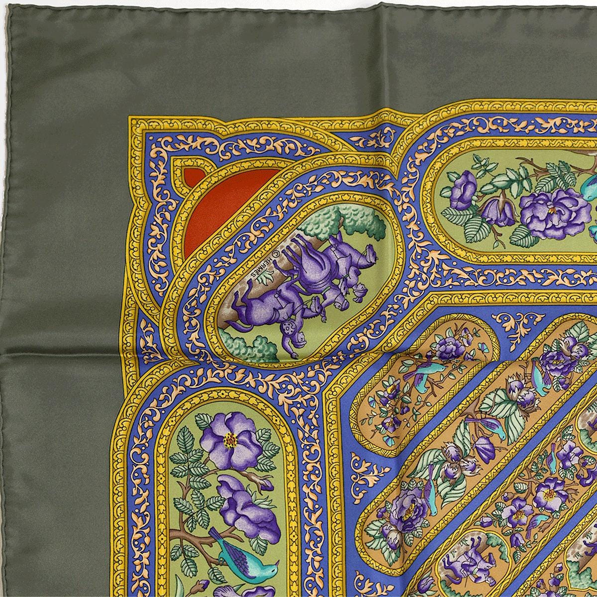 Hermes Scarf "Qalamdan" by Catherine Baschet 90cm Silk | Foulard Carre