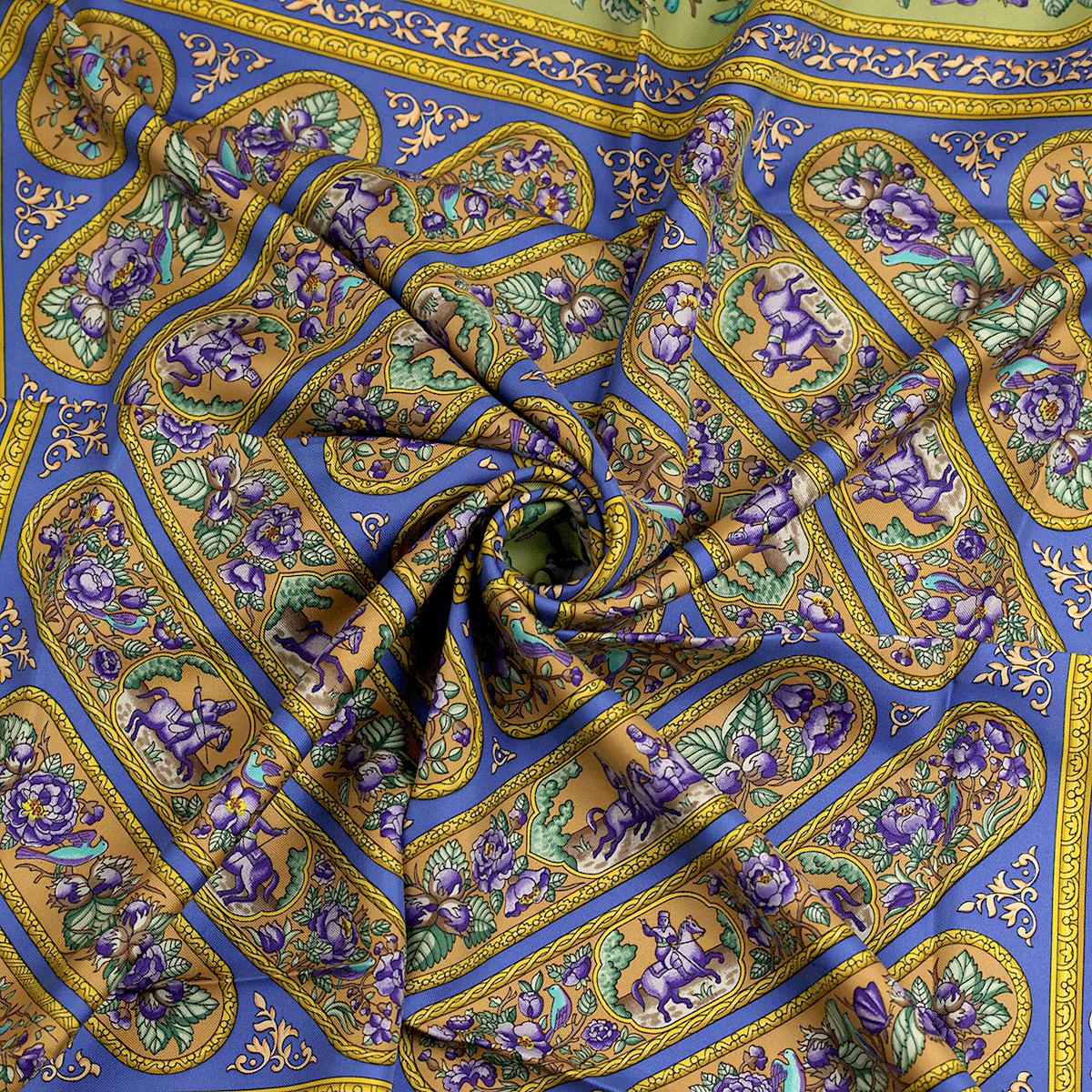 Hermes Scarf "Qalamdan" by Catherine Baschet 90cm Silk | Foulard Carre
