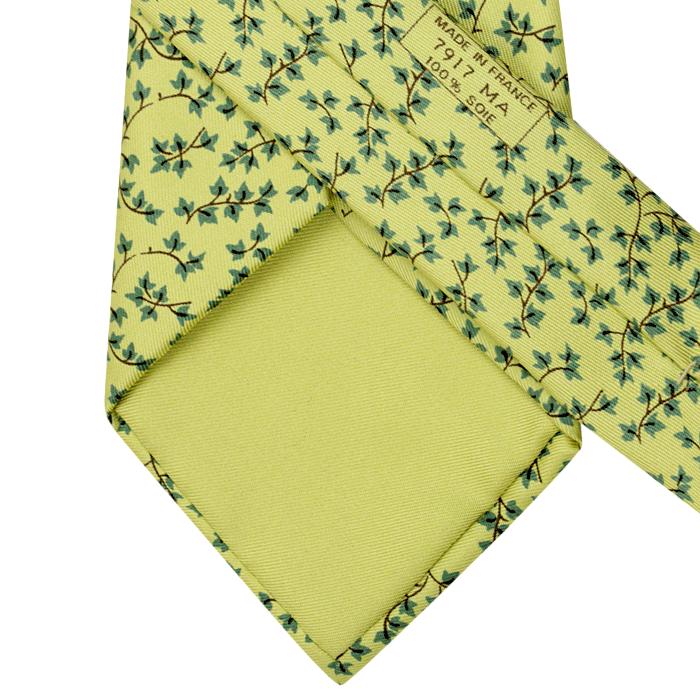Hermes Men's Silk Tie Ivy Pattern 7917 | Necktie Cravate