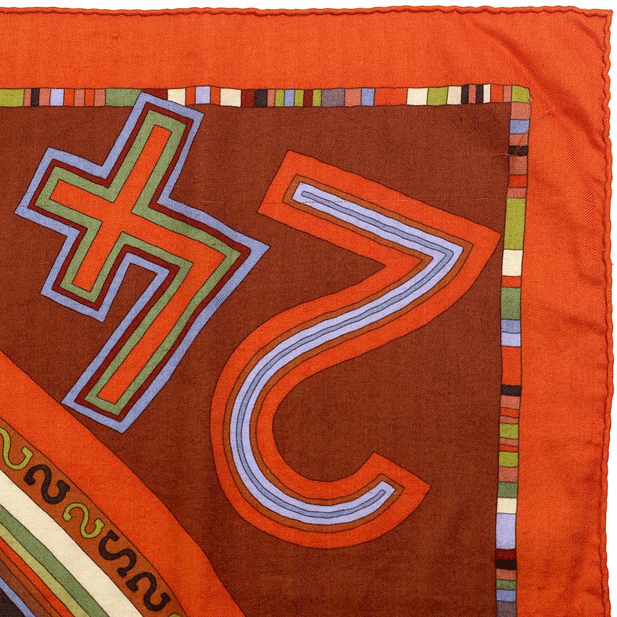 Hermes Cashmere Shawl 140cm "Tohu Bohu" by Claudia Stuhlhofer Mayr | Scarf Carre Foulard