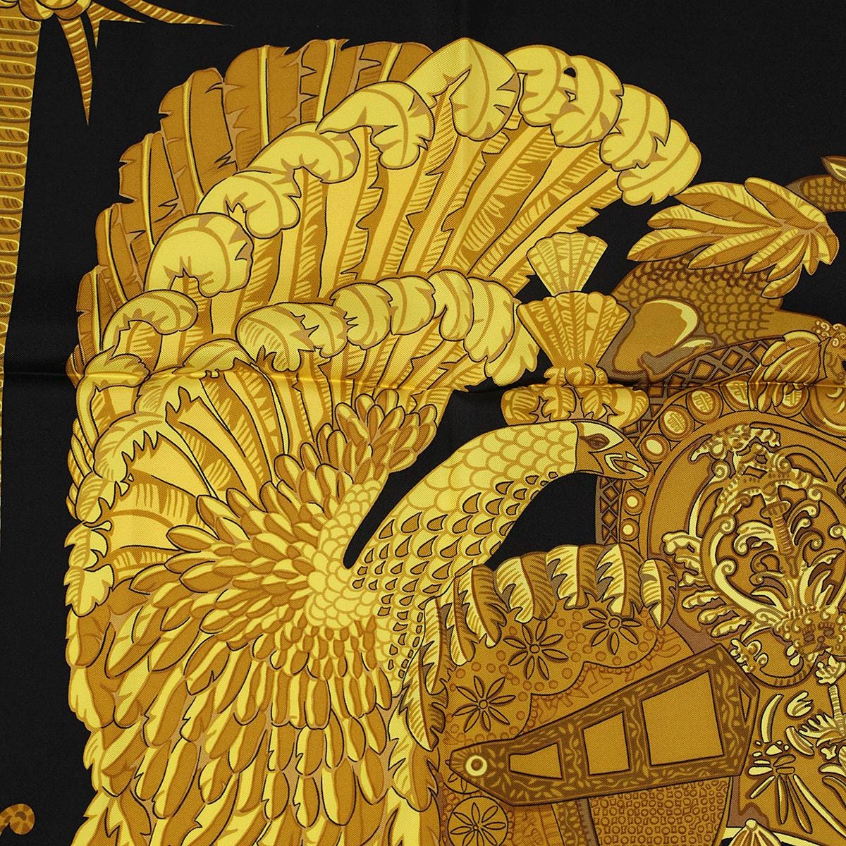 Hermes Scarf "Armets et Panache" by Annie Faivre 90cm Silk | Carre Foulard