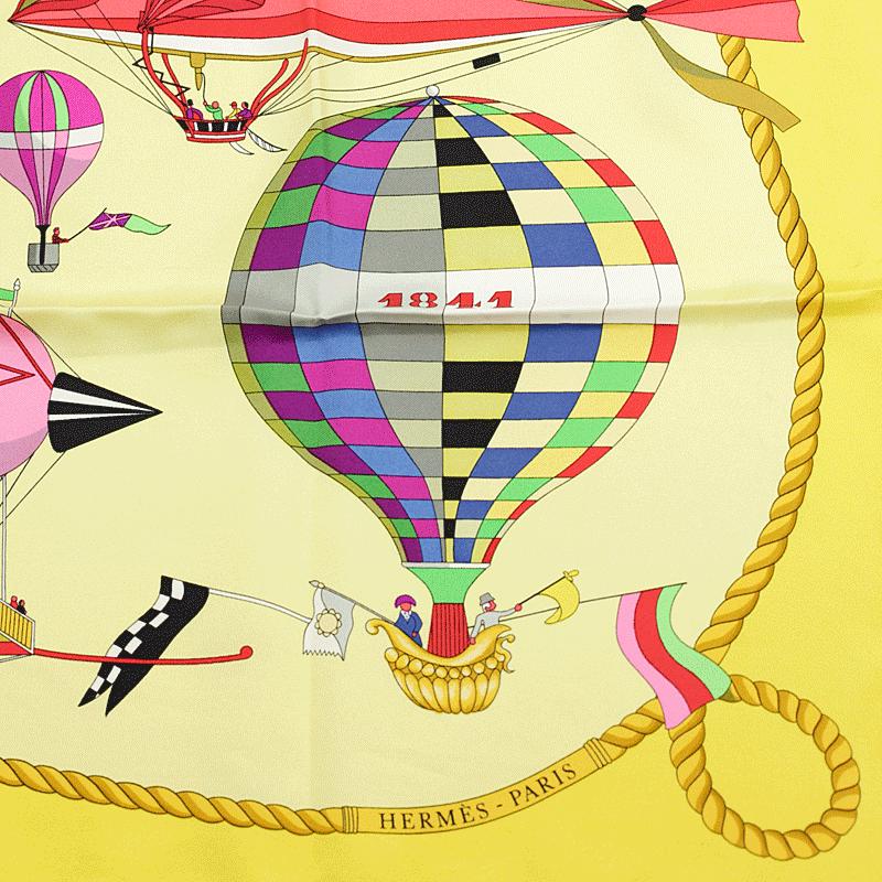 Hermes Scarf "Les Folies du Ciel" by Loic Dubigeon 90cm Silk | Carre Foulard