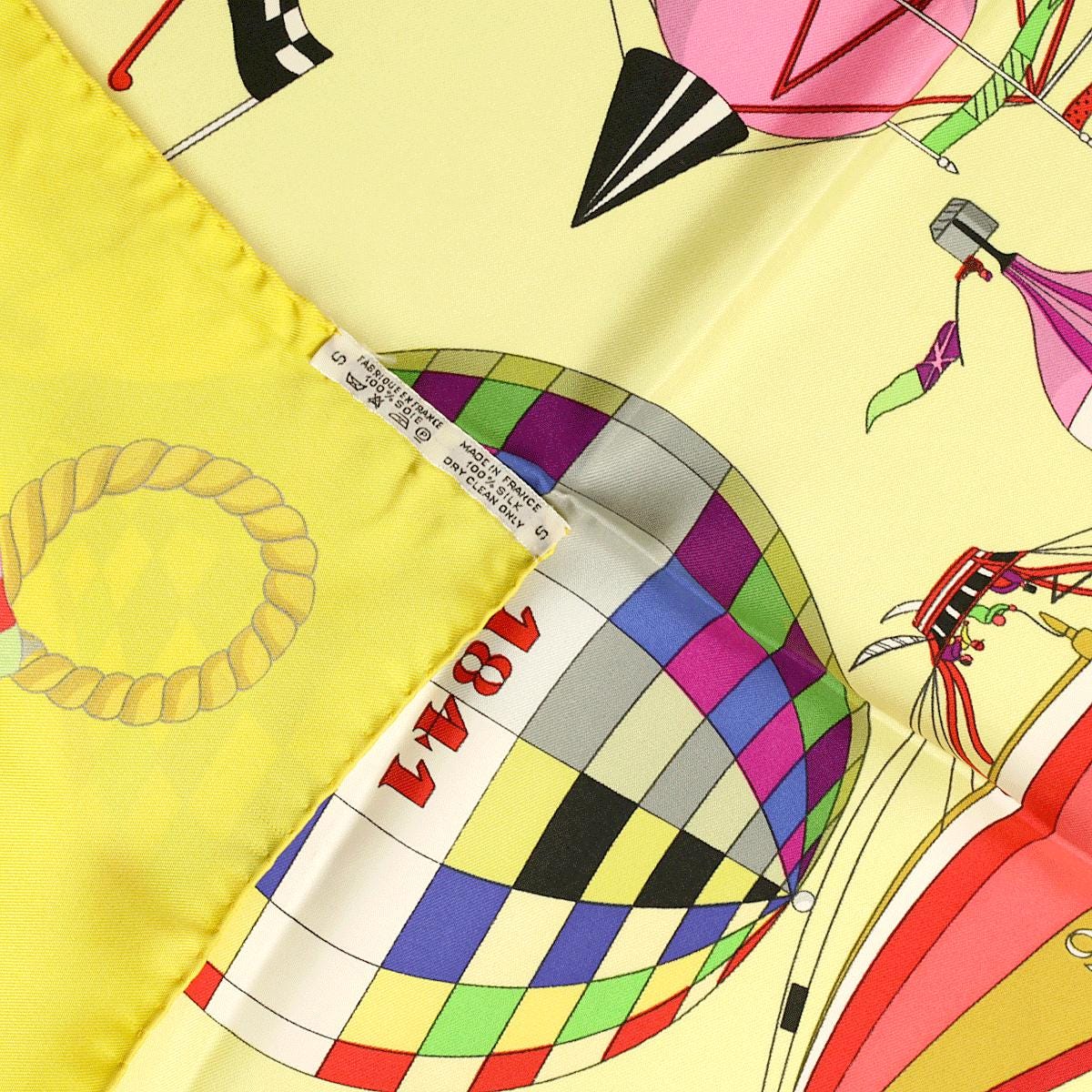 Hermes Scarf "Les Folies du Ciel" by Loic Dubigeon 90cm Silk | Carre Foulard