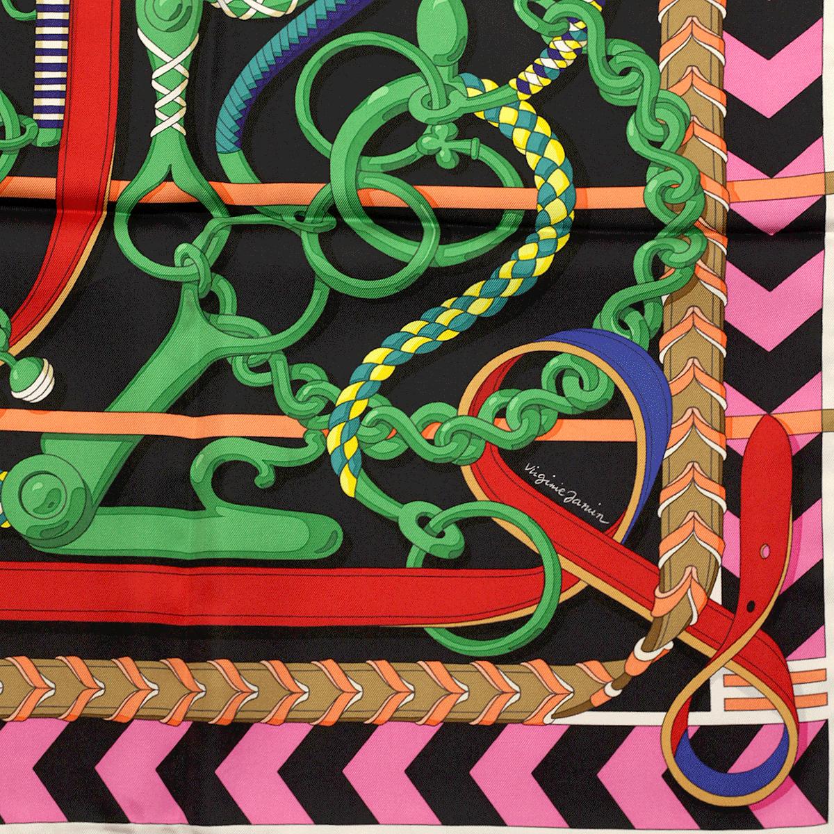 Hermes Scarf "Panoplie Equestre" by Virginie Jamin 90cm Silk | Foulard Carre