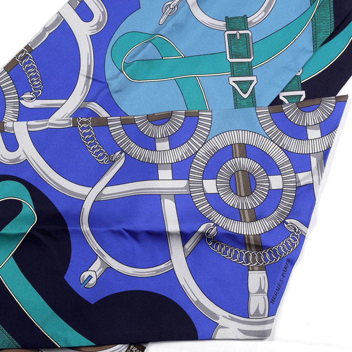 Hermes Scarf Maxi Twilly "Eperon d'Or" by Henri d'Origny Silk 20cm x 220cm | Carre Foulard NWT