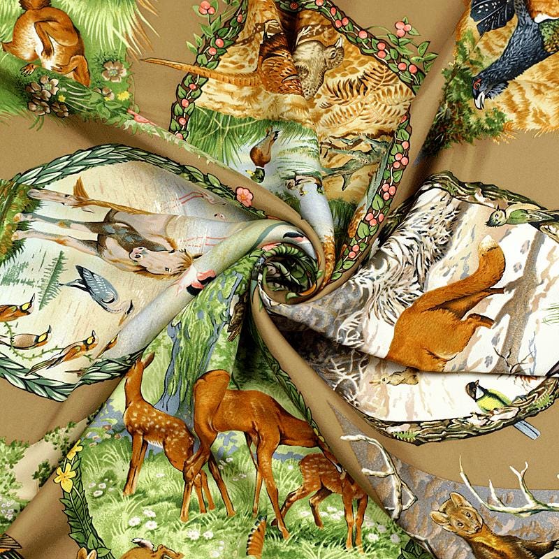 Hermes Scarf "Les Quatre Saisons" by Robert Dallet 90cm Silk | Carre Foulard