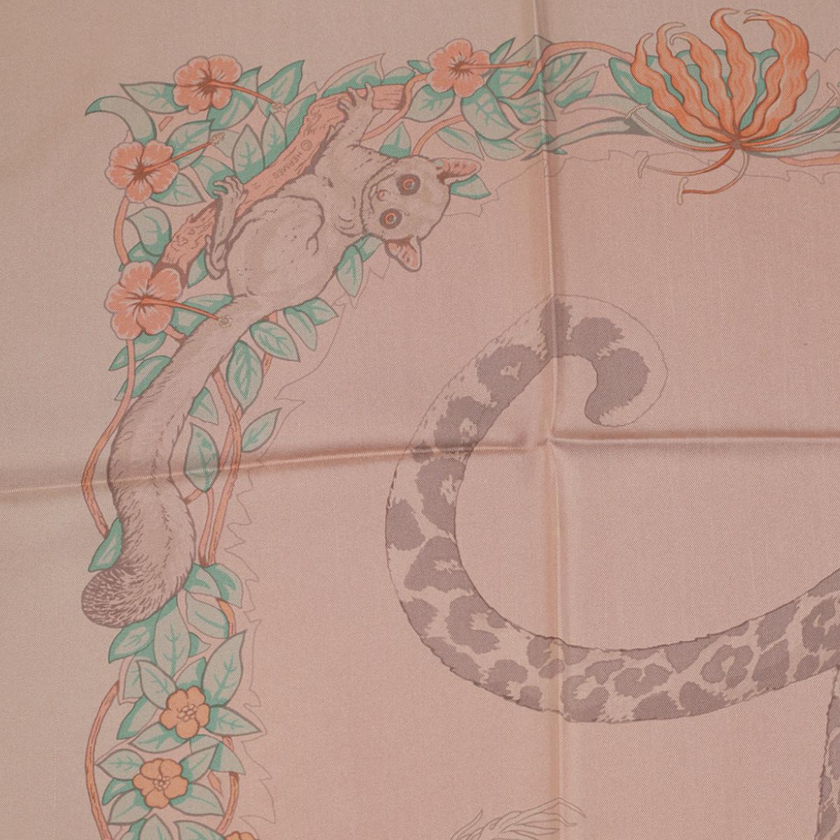 Hermes Scarf "Jungle Love" Dip Dye by Robert Dallet 90cm Silk | Carre Foulard