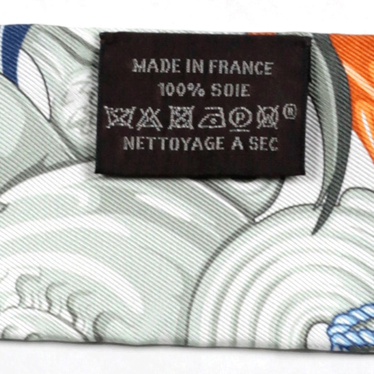 Hermes Scarf Twilly " Danse Pacifique" by Laurence Bourthoumieux Silk 5cm x 86cm