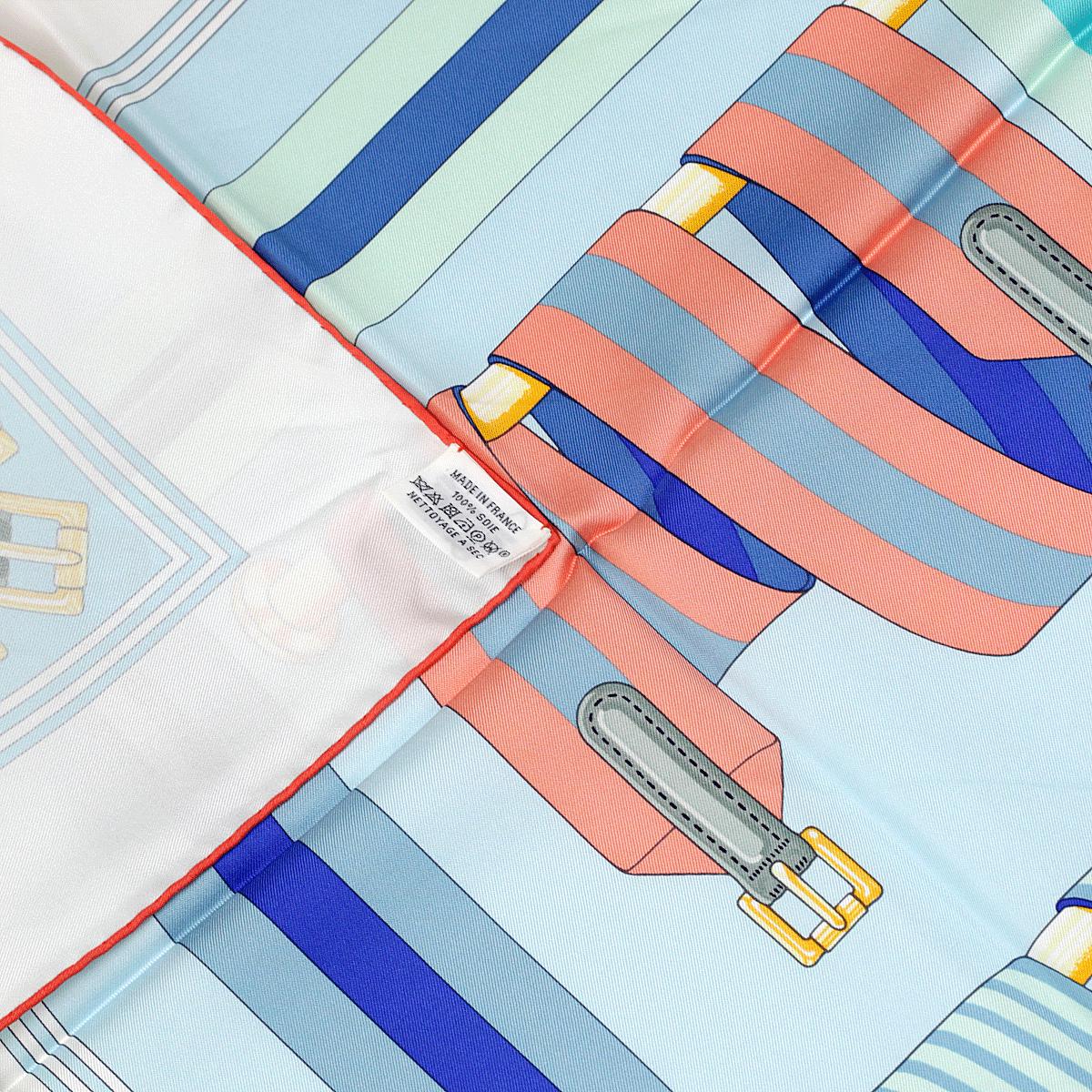 Hermes Scarf "Double Sangle" by Virginie Jamin and Joachim Metz 90cm Silk | Foulard Carre