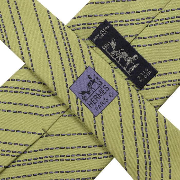 Hermes Men's Silk Tie Geometric Pattern 5114 | Necktie Cravate