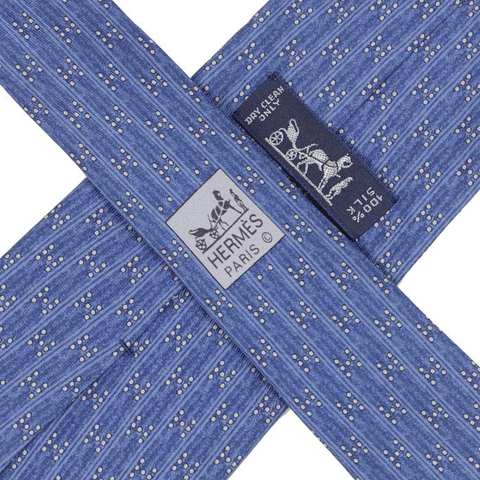 Hermes Men's Silk Tie H Geometric Pattern 5075 | Necktie Cravate