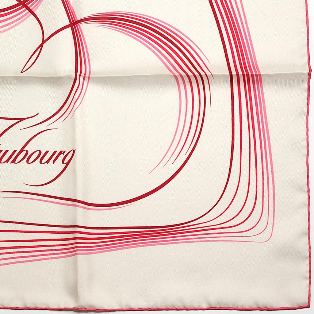 Hermes Scarf "24 Faubourg" by Benoit Pierre Emery 90cm Silk | Carre Foulard