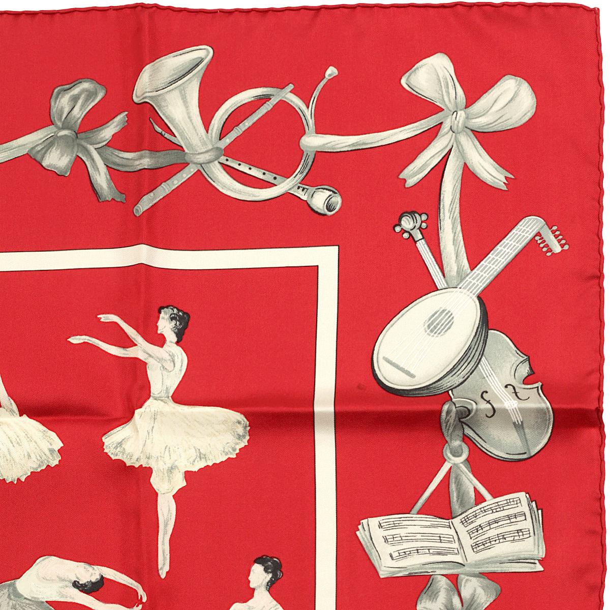 Hermes Scarf "La Danse" by Jean-Louis Clerc 90cm Silk | Carre Foulard
