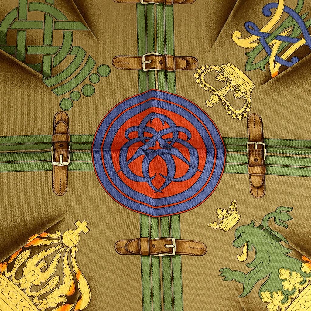 Hermes Scarf "Grande Tenue" by Henri d'Origny Vintage 90cm Silk | Carre Foulard