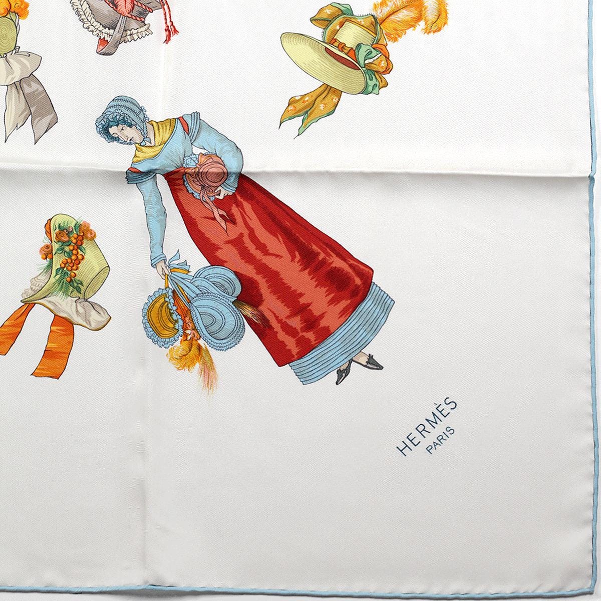 Hermes Scarf "Paris Modiste" by Hugo Grygkar 90cm Silk