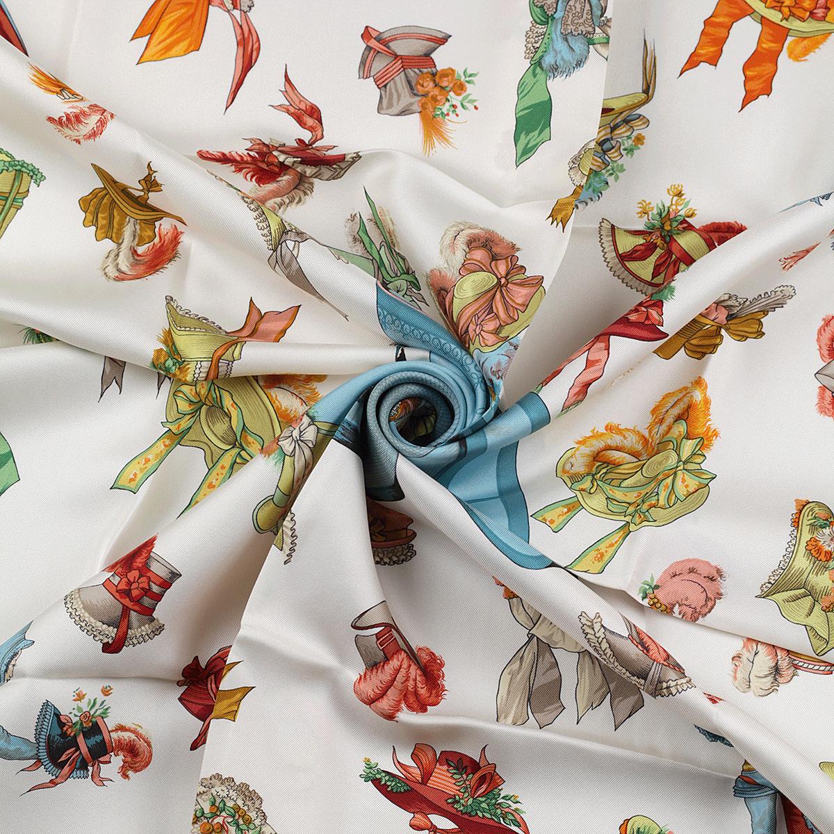 Hermes Scarf "Paris Modiste" by Hugo Grygkar 90cm Silk