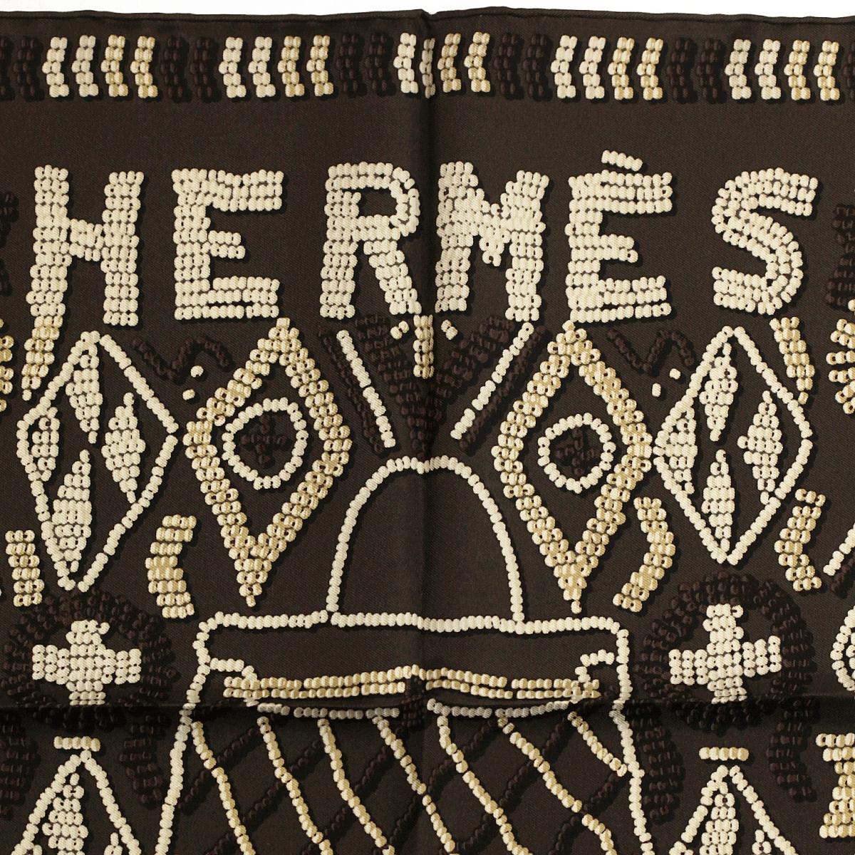 Hermes Scarf 45cm "Kelly en Perles" Silk Gavroche | NWT