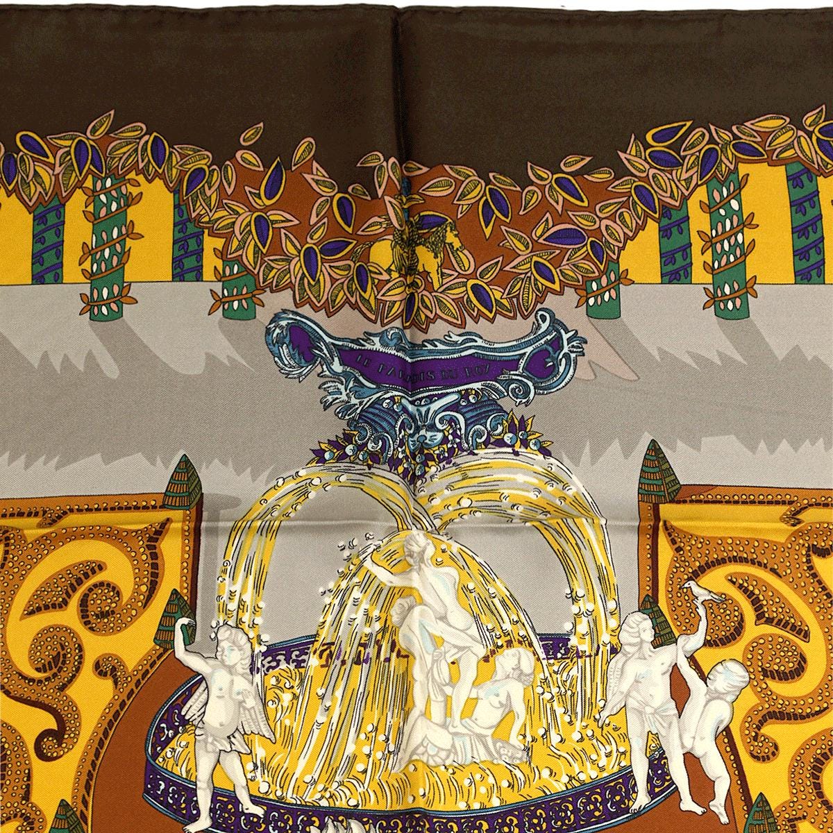 Hermes Scarf "Le Paradis du Roy" by Annie Faivre Vintage 90cm Silk | Carre Foulard